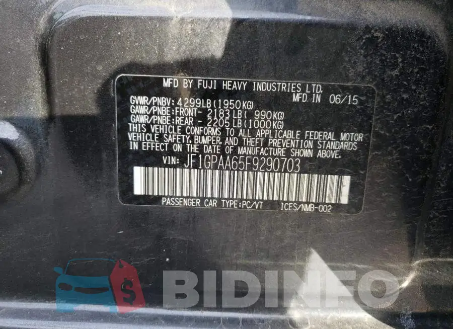 JF1GPAA65F9290703 Photo# 12