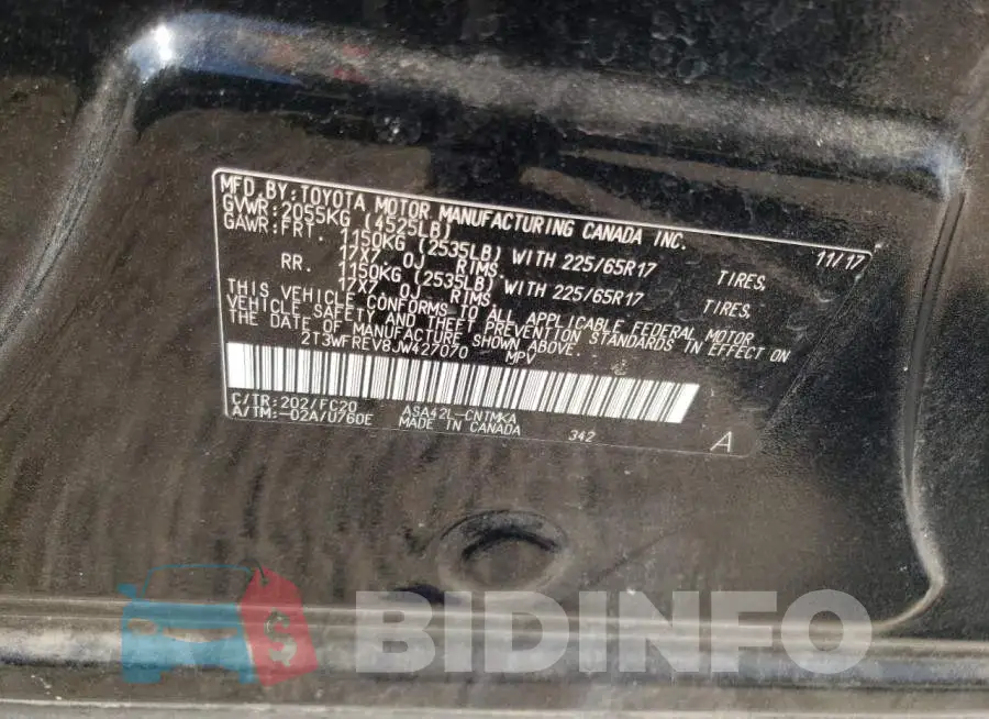 2T3WFREV8JW427070 Photo# 14
