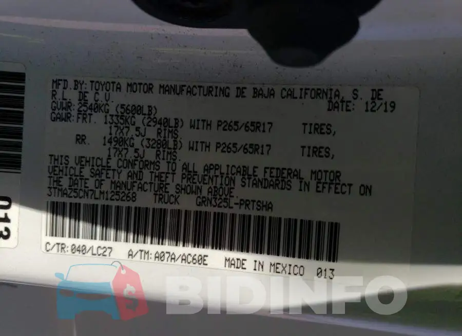 3TMAZ5CN7LM125268 Photo# 13