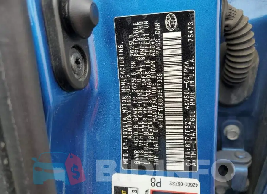 4T1BF1FK8GU517339 Photo# 12