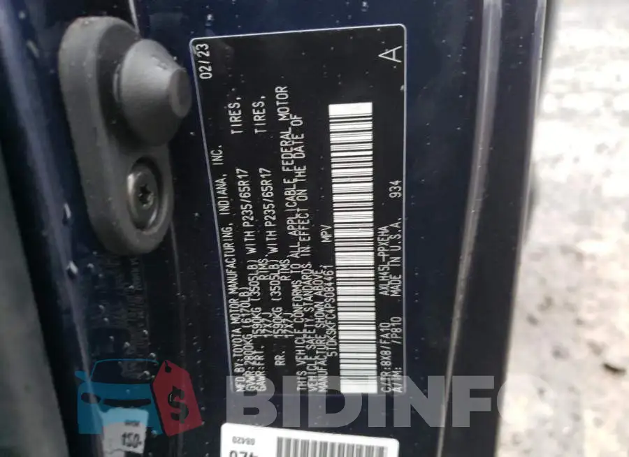 5TDKSKFC4PS084461 Photo# 13