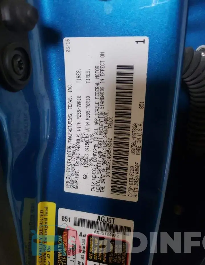 5TFDW5F14GX546542 Photo# 12