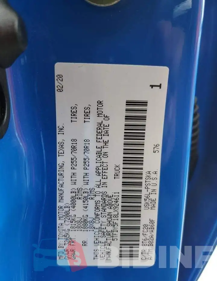 5TFDY5F18LX924611 Photo# 12