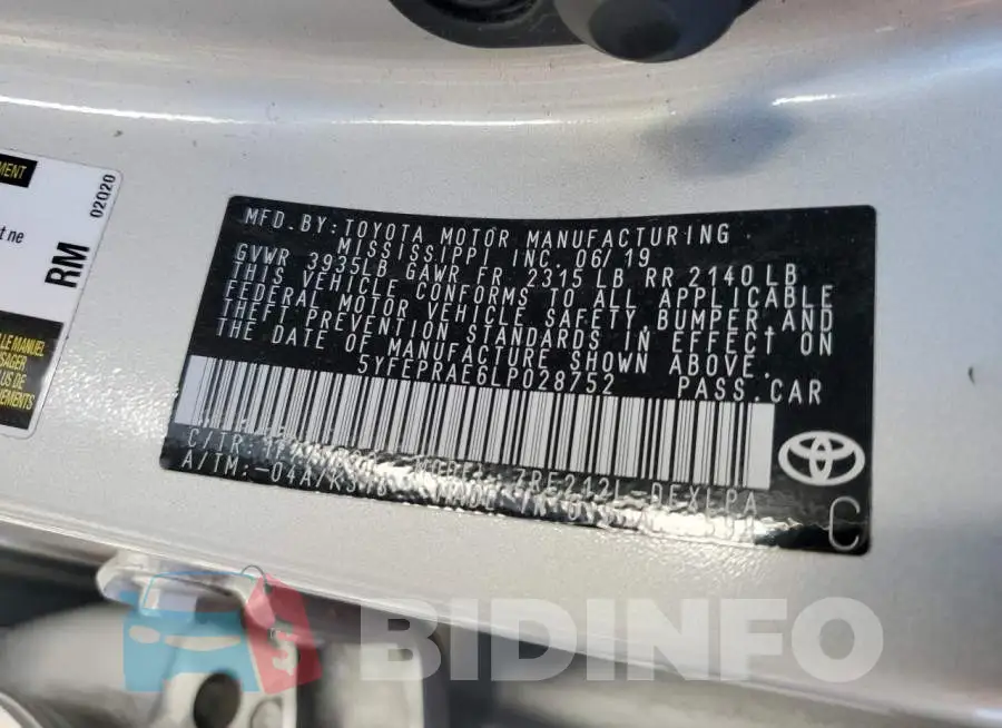 5YFEPRAE6LP028752 Photo# 13