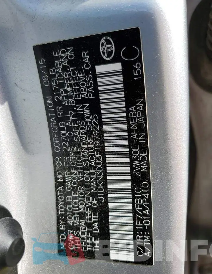 JTDKN3DU2F1979225 Photo# 13