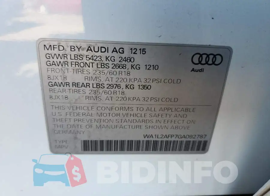 WA1L2AFP7GA092787 Photo# 12