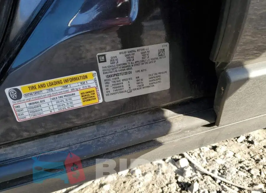 1GKKVPKD7FJ126124 Photo# 13