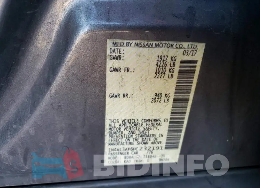 1N4AL3AP6HC232191 Photo# 12