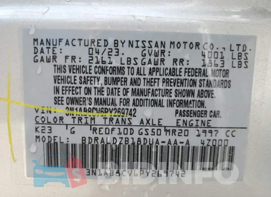 3N1AB8CV6PY269742 Photo# 12