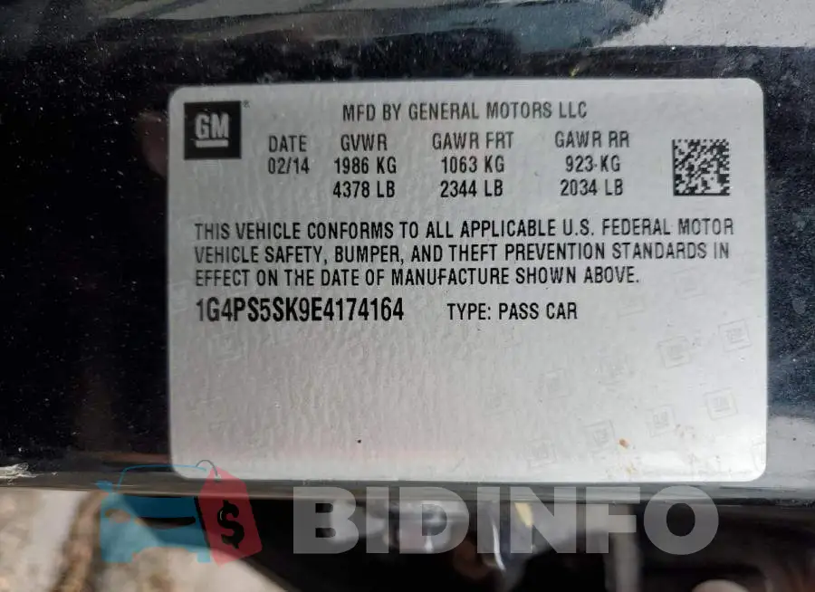 1G4PS5SK9E4174164 Photo# 12