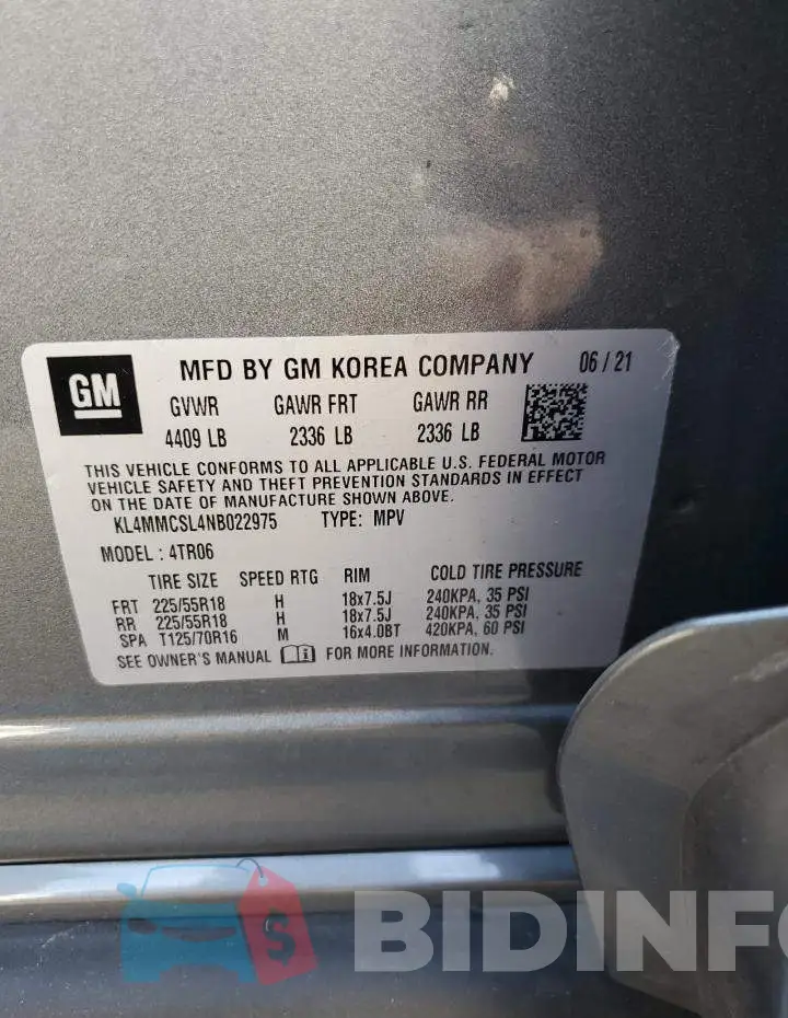 KL4MMCSL4NB022975 Photo# 13