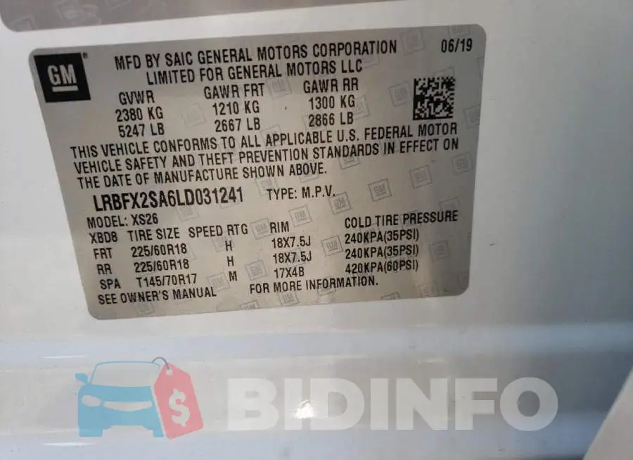 LRBFX2SA6LD031241 Photo# 13