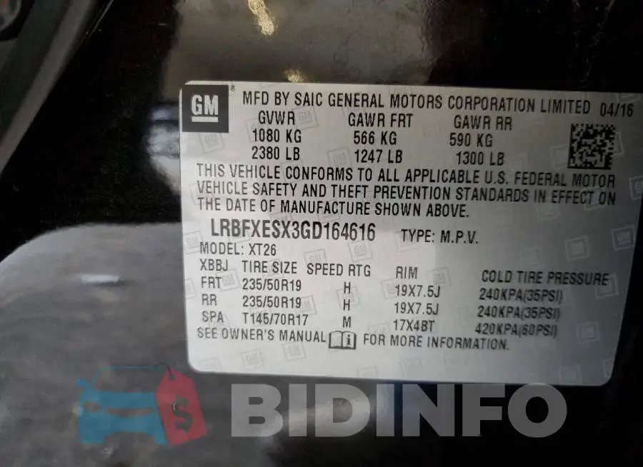 LRBFXESX3GD164616 Photo# 13