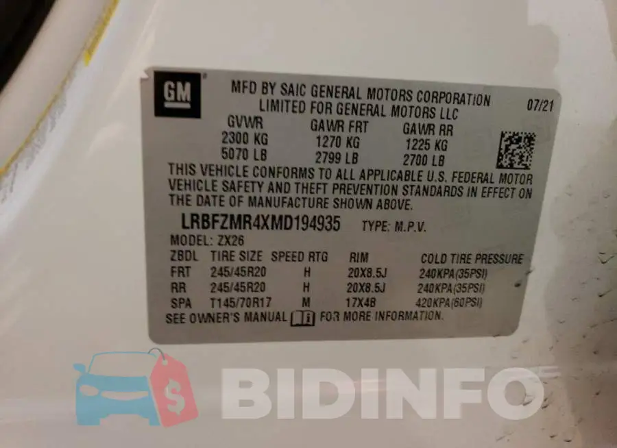 LRBFZMR4XMD194935 Photo# 14