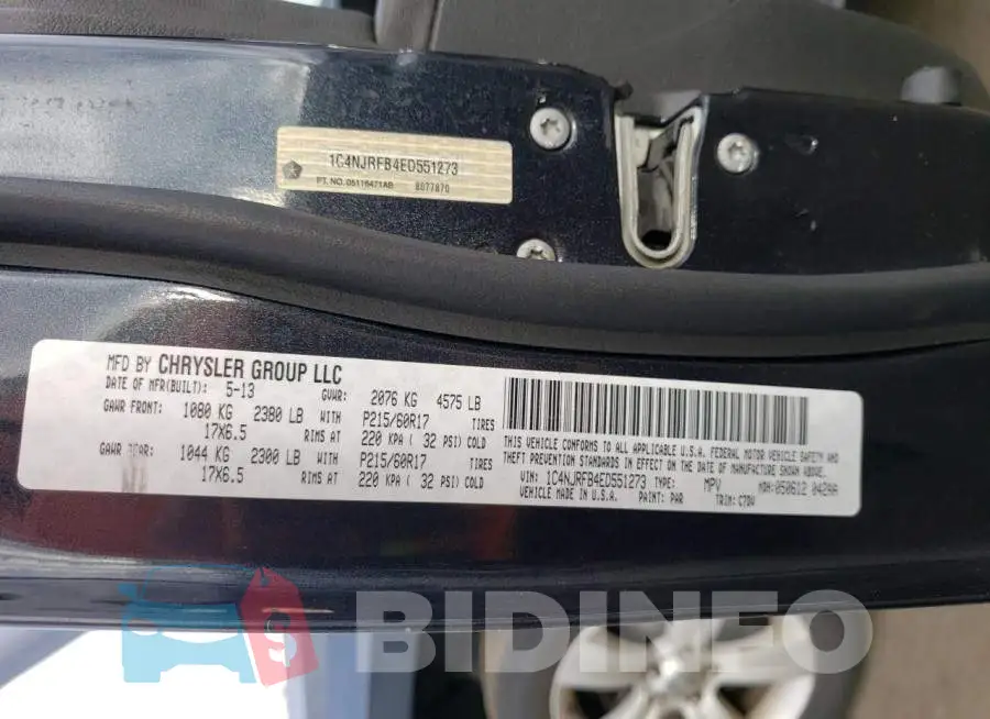 1C4NJRFB4ED551273 Photo# 13