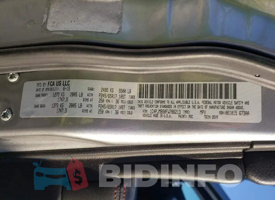 1C4PJMBS0FW786213 Photo# 13