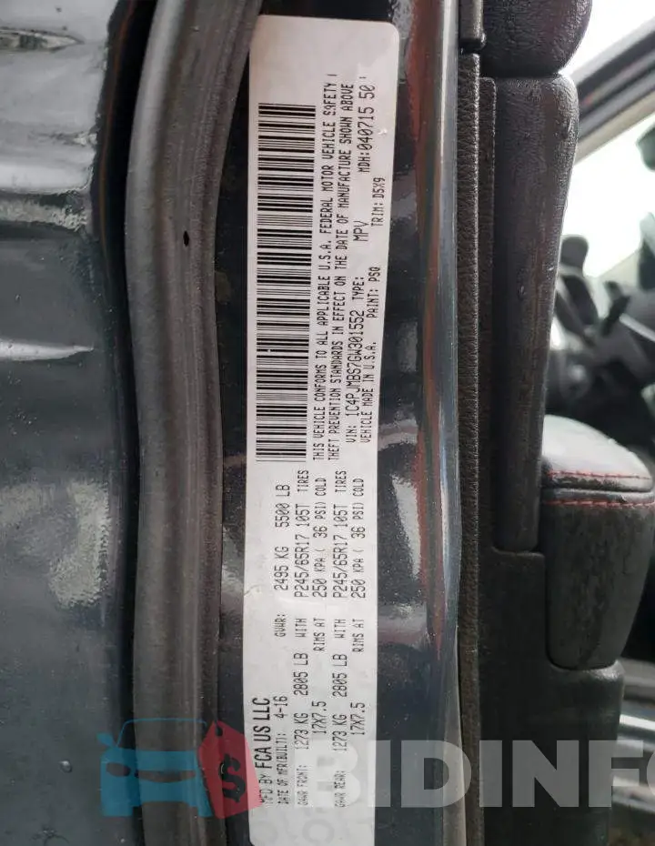 1C4PJMBS7GW301552 Photo# 13