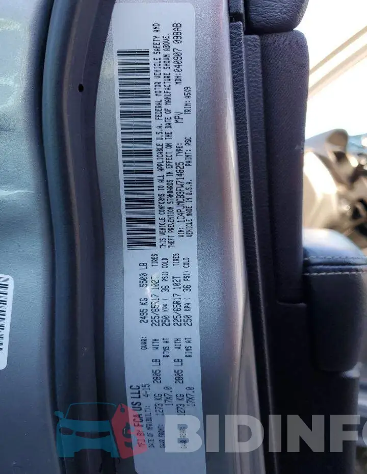 1C4PJMCB3FW714825 Photo# 13