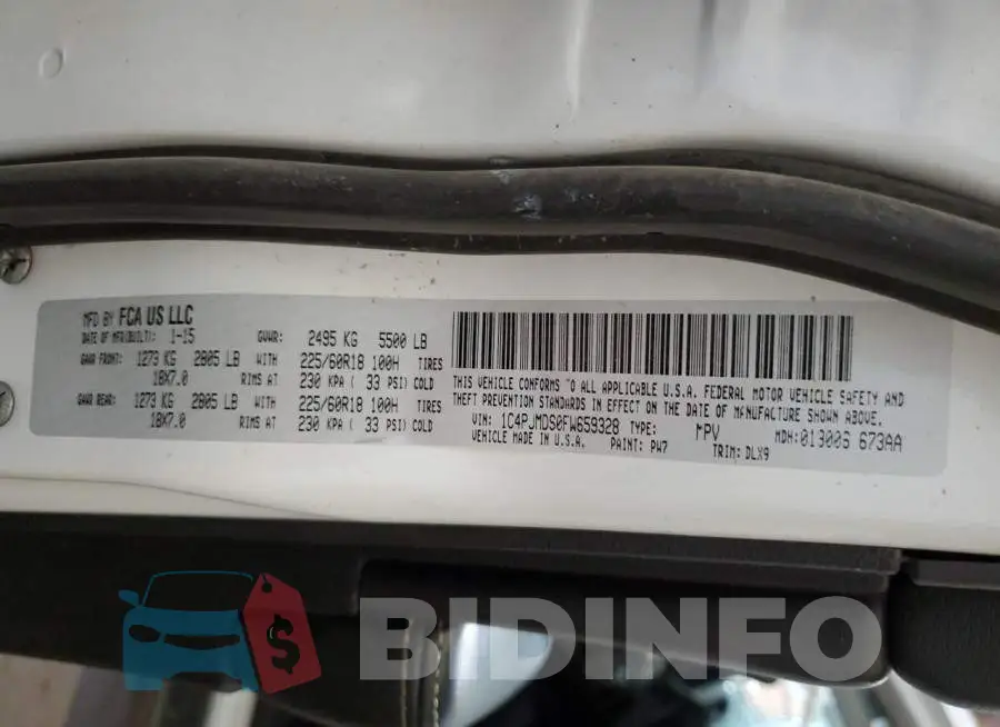 1C4PJMDS0FW659328 Photo# 13