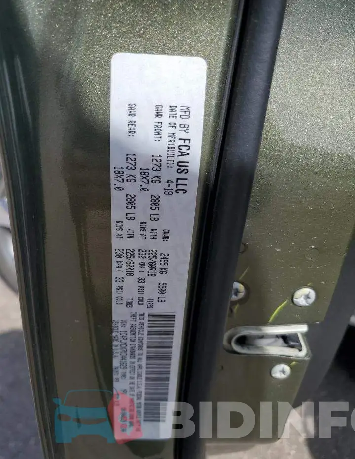 1C4PJMDX7KD441629 Photo# 13