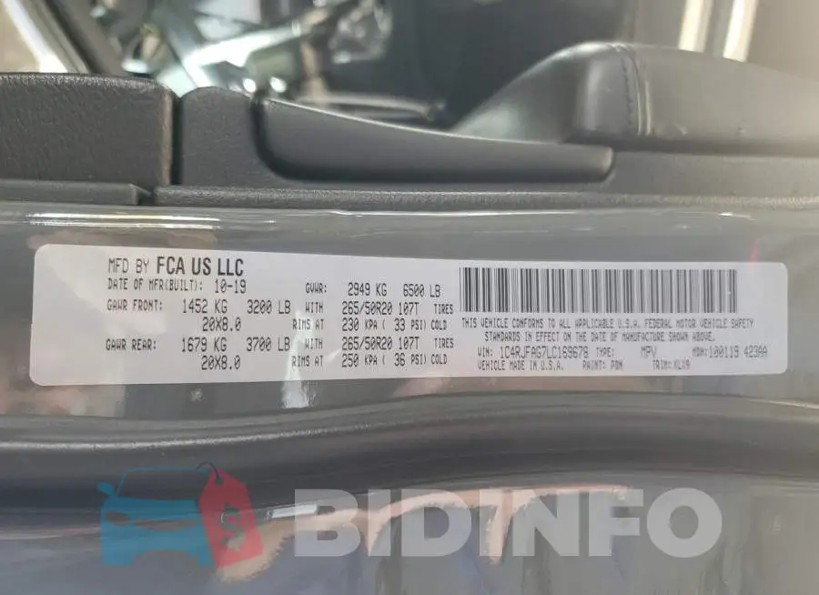 1C4RJFAG7LC169678 Photo# 13
