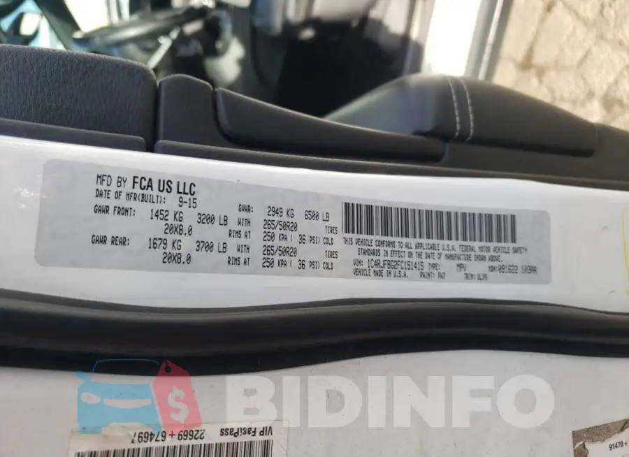 1C4RJFBG2FC151415 Photo# 13