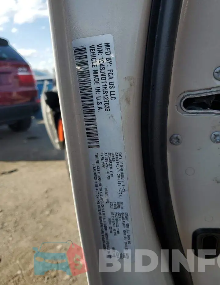 1C4SJVDT1NS127035 Photo# 12