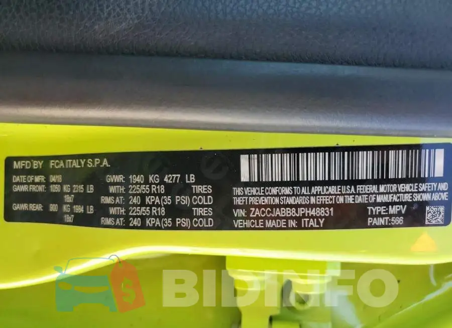 ZACCJABB8JPH48831 Photo# 14