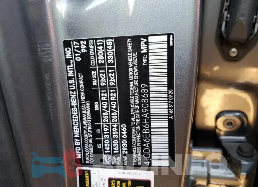 4JGDA6EB6HA908689 Photo# 13
