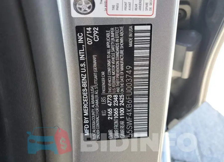 55SWF4KB6FU003749 Photo# 12