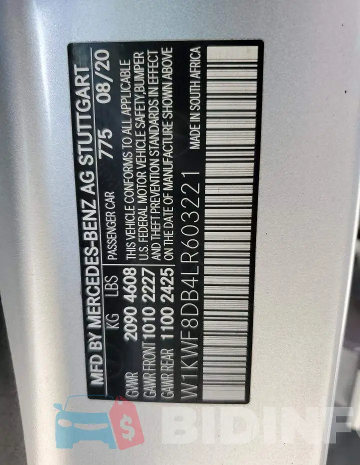 W1KWF8DB4LR603221 Photo# 12