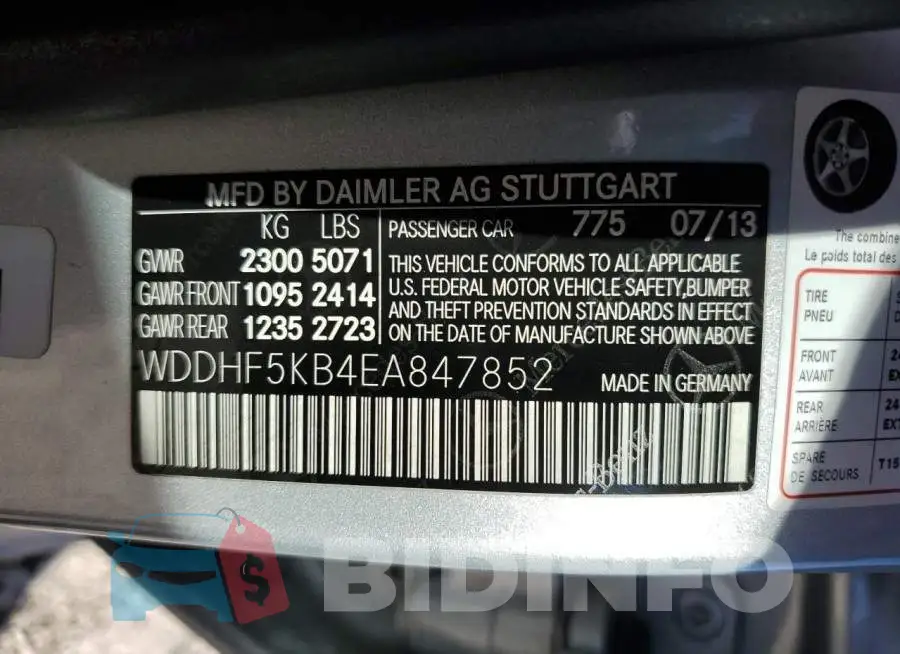WDDHF5KB4EA847852 Photo# 12