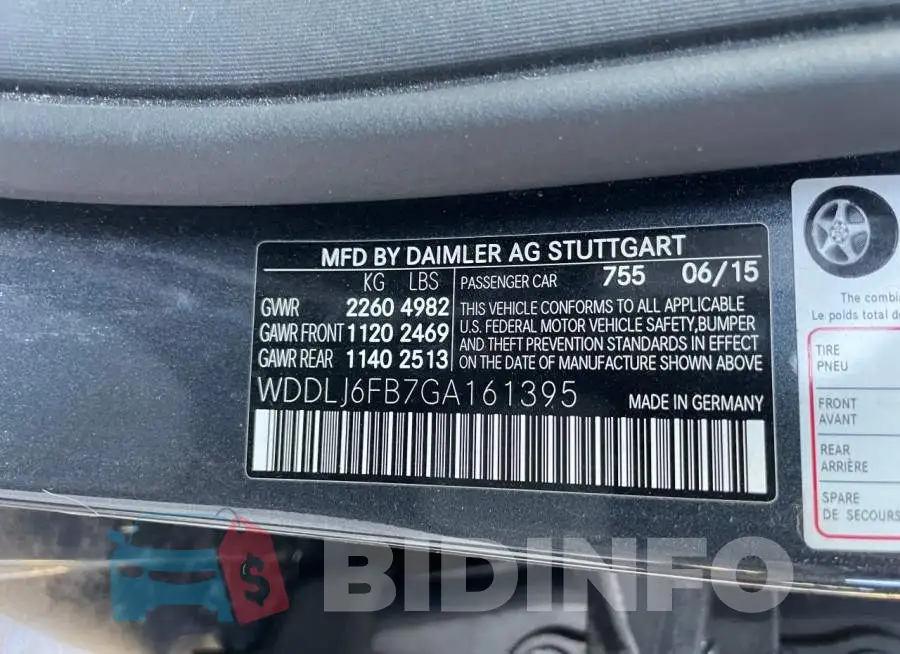 WDDLJ6FB7GA161395 Photo# 10