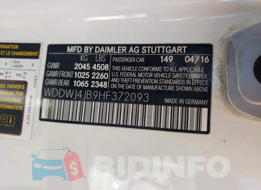 WDDWJ4JB9HF372093 Photo# 13