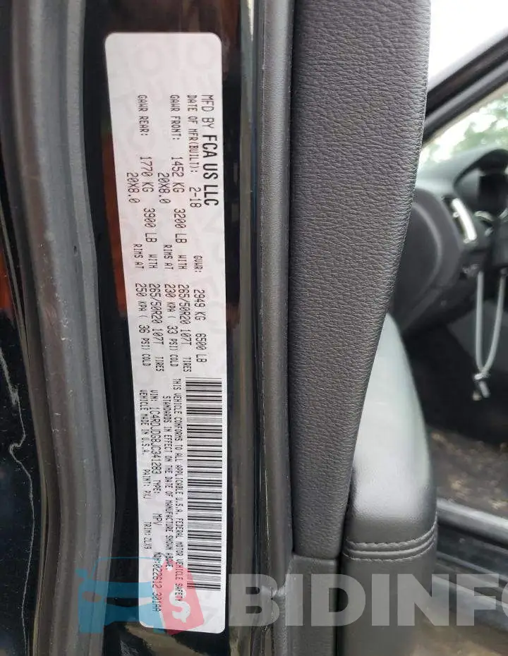 1C4RDJDG8JC341283 Photo# 13