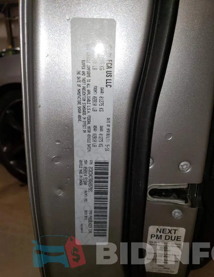 2C3CDXCT8GH257921 Photo# 12