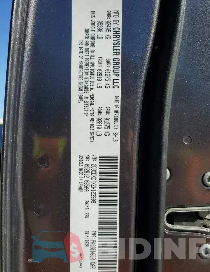 2C3CDXCTXEH123909 Photo# 13