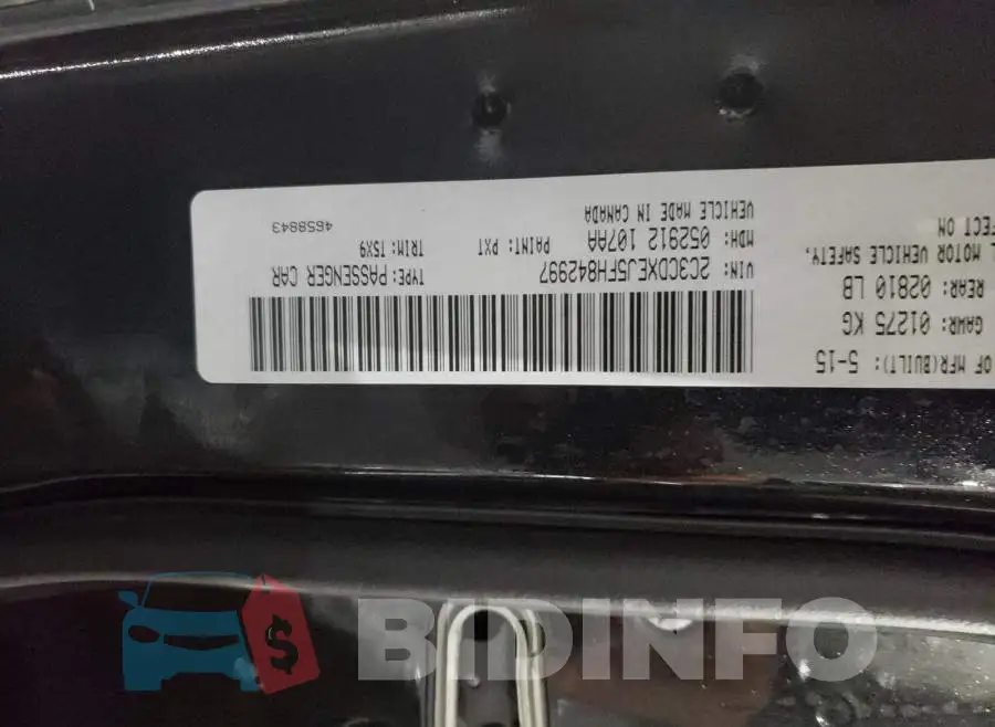 2C3CDXEJ5FH842997 Photo# 10