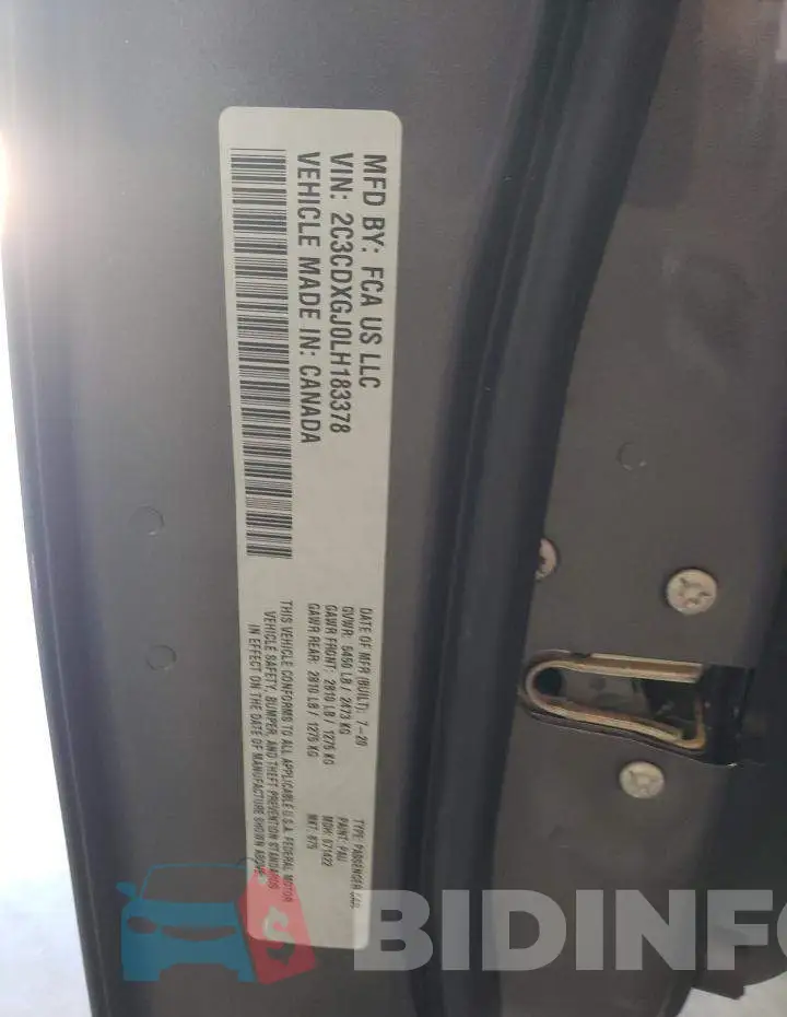 2C3CDXGJ0LH183378 Photo# 12