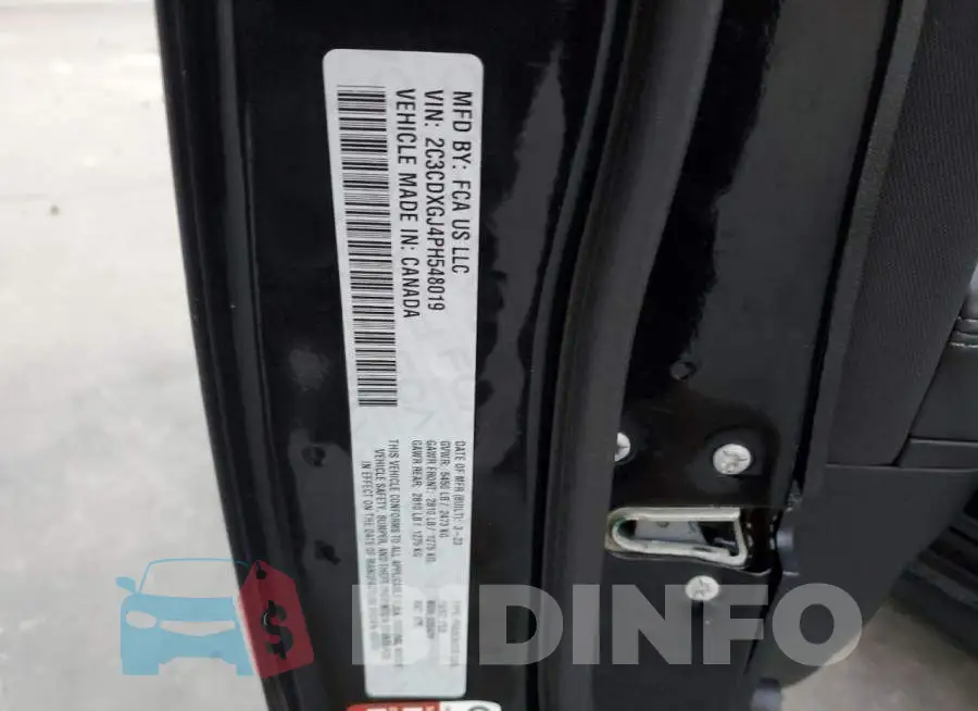 2C3CDXGJ4PH548019 Photo# 13