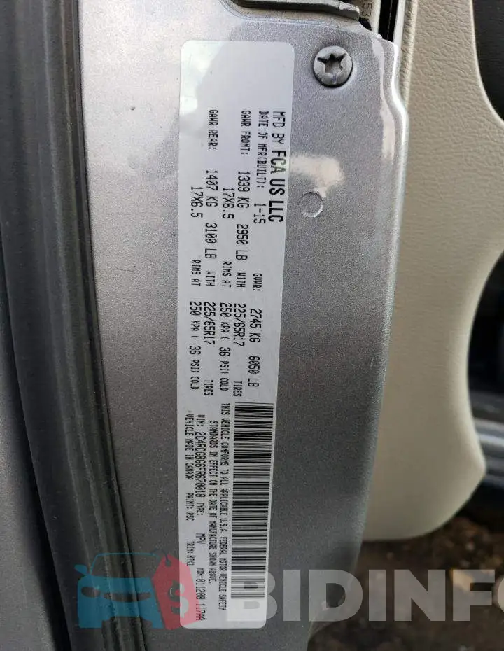 2C4RDGBG6FR670018 Photo# 13
