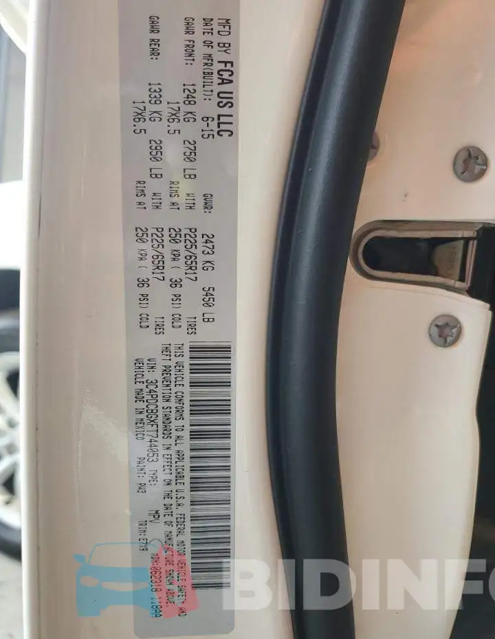 3C4PDCBGXFT744053 Photo# 13