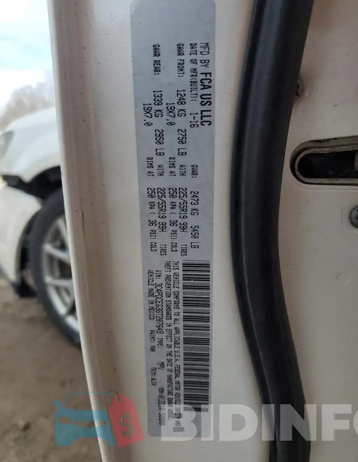 3C4PDCEG3GT207649 Photo# 13