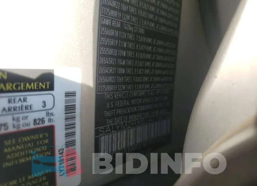 SALYM2RX6JA718143 Photo# 12