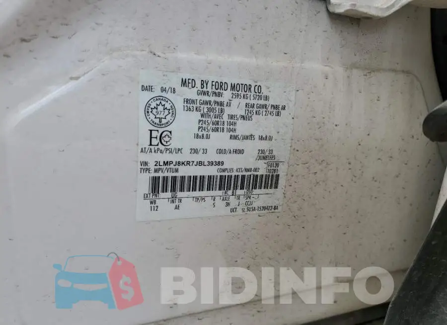 2LMPJ8KR7JBL39389 Photo# 12