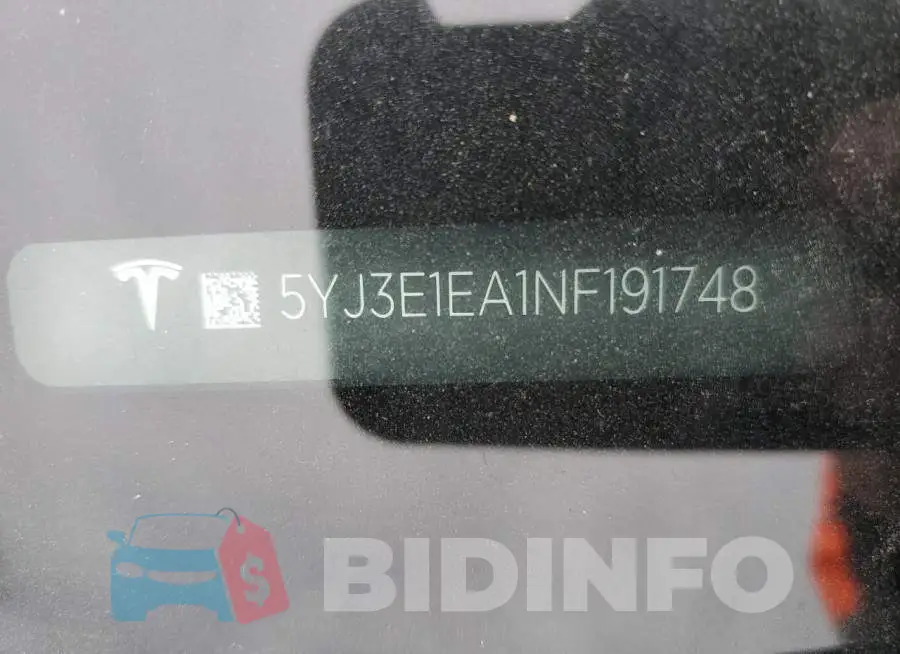 5YJ3E1EA1NF191748 Photo# 12