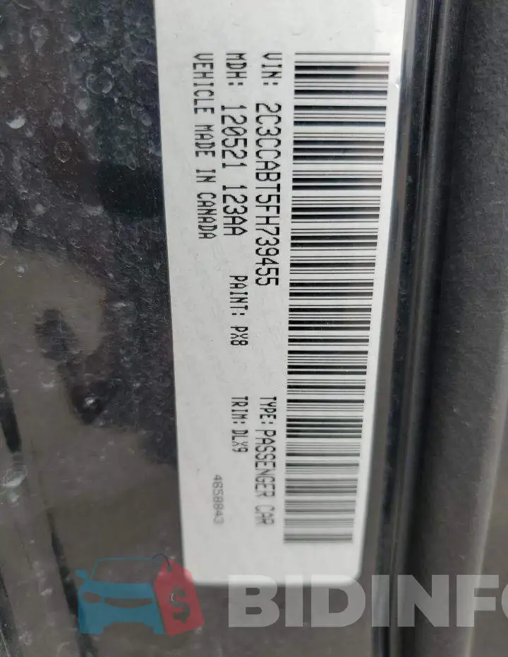 2C3CCABT5FH739455 Photo# 13