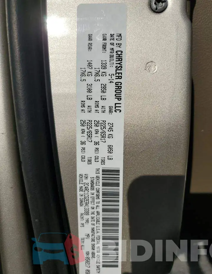 2C4RC1CG2ER413399 Photo# 13