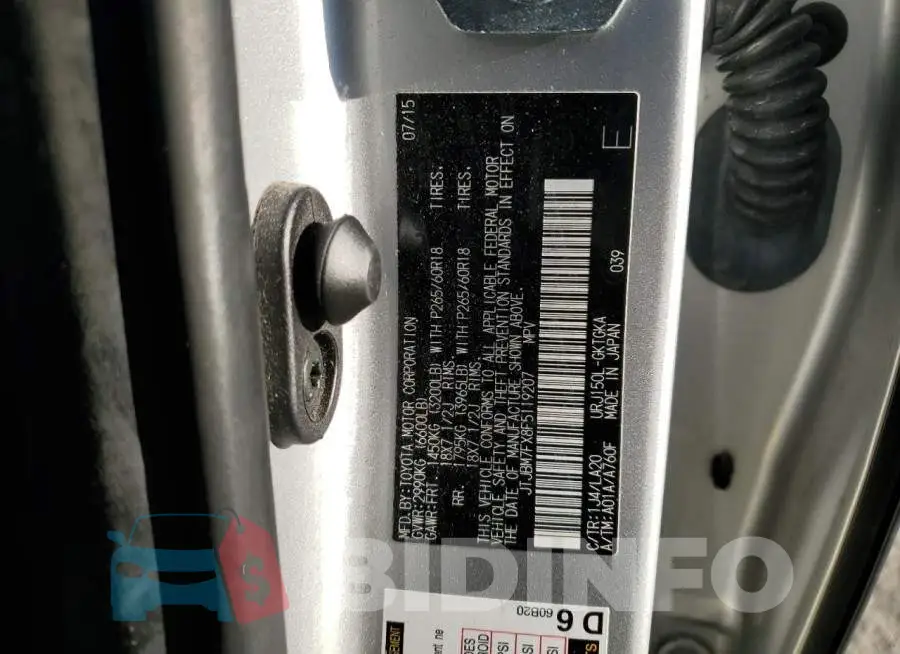 JTJBM7FX8F5119207 Photo# 13