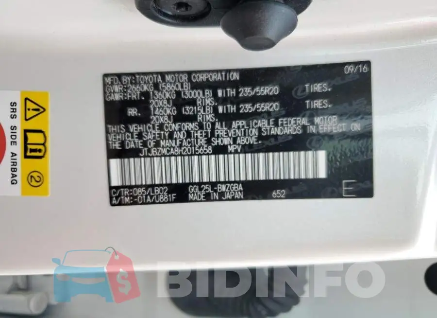 JTJBZMCA8H2015658 Photo# 13